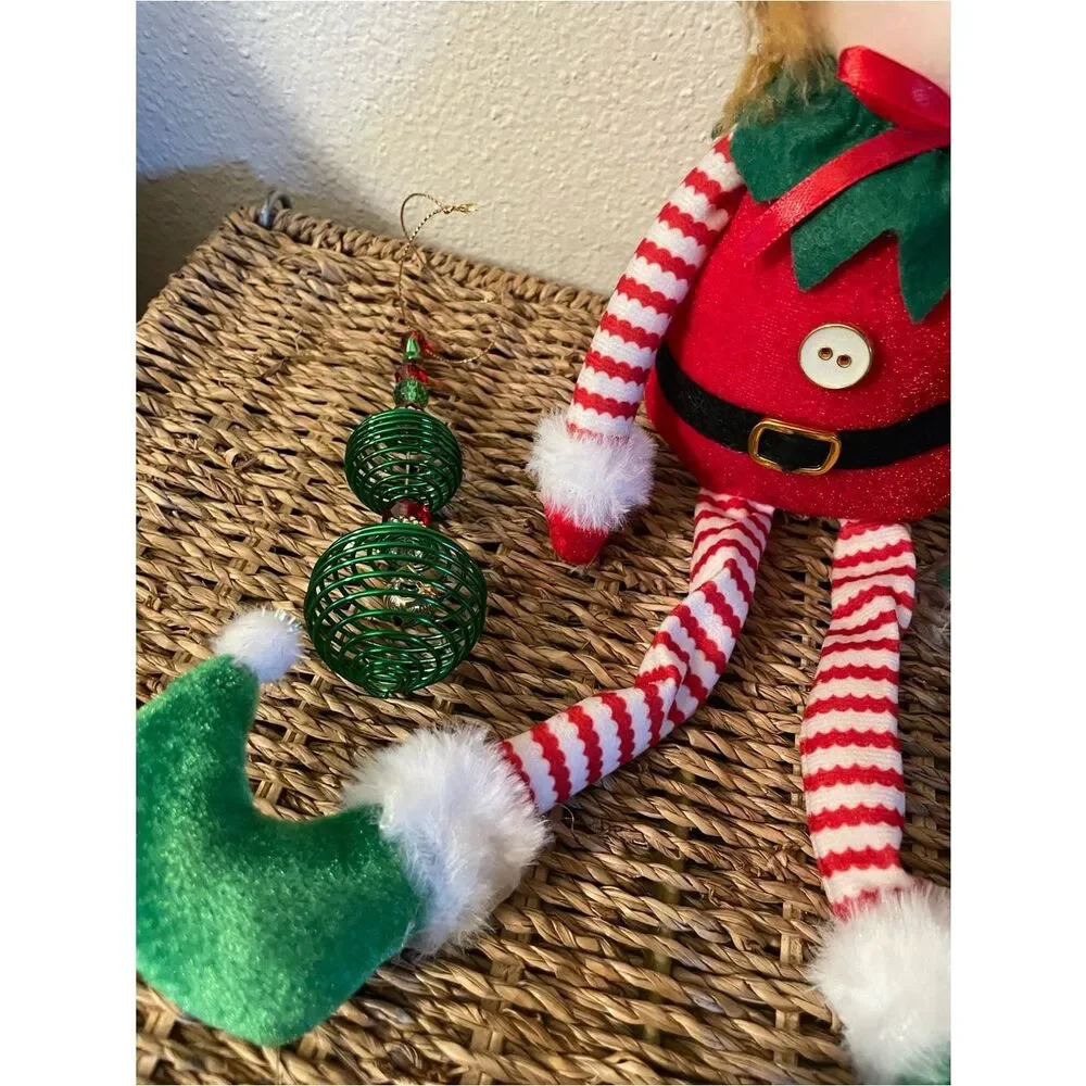 Elf Darling Christmas Shelf Sitters & Glass Blown Christmas Tree Ornaments